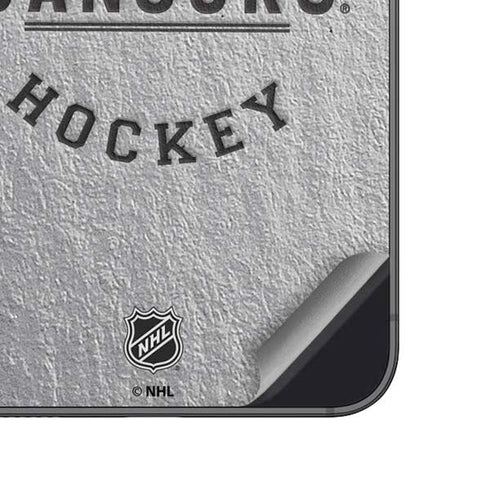 NHL Vancouver Canucks Black Text Galaxy A14 5G Skin