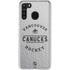 NHL Vancouver Canucks Black Text Galaxy A21 Clear Case