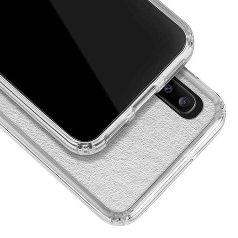 NHL Vancouver Canucks Black Text Galaxy A30 Clear Case