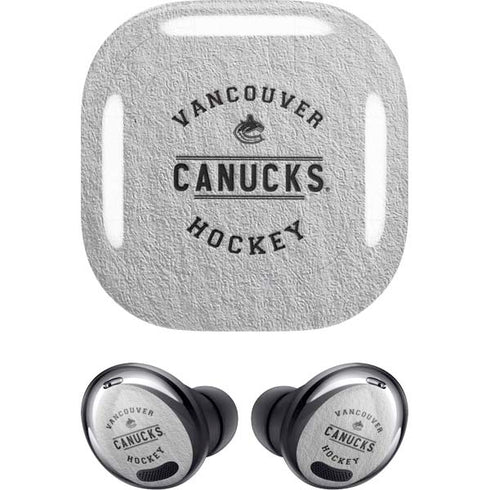 NHL Vancouver Canucks Black Text Galaxy Buds Pro Skin
