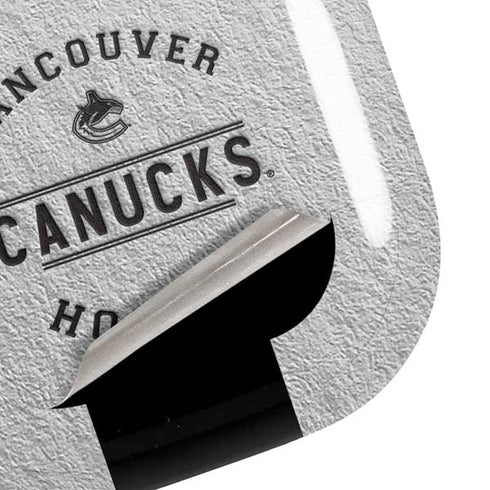 NHL Vancouver Canucks Black Text Galaxy Buds Pro Skin
