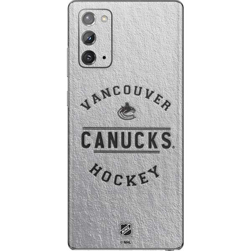 NHL Vancouver Canucks Black Text Galaxy Note20 5G Skin
