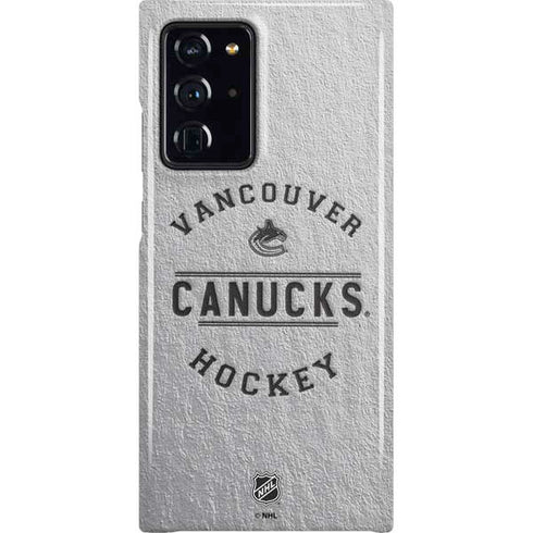 NHL Vancouver Canucks Black Text Galaxy Note20 Ultra 5G Lite Case