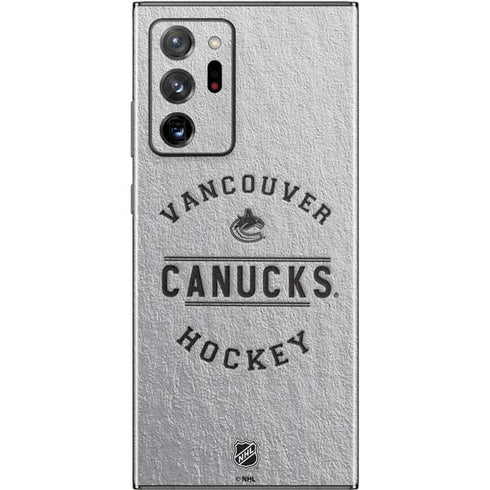 NHL Vancouver Canucks Black Text Galaxy Note20 Ultra 5G Skin