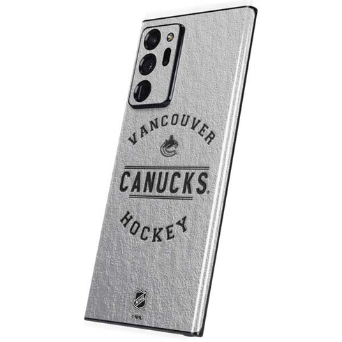 NHL Vancouver Canucks Black Text Galaxy Note20 Ultra 5G Skin