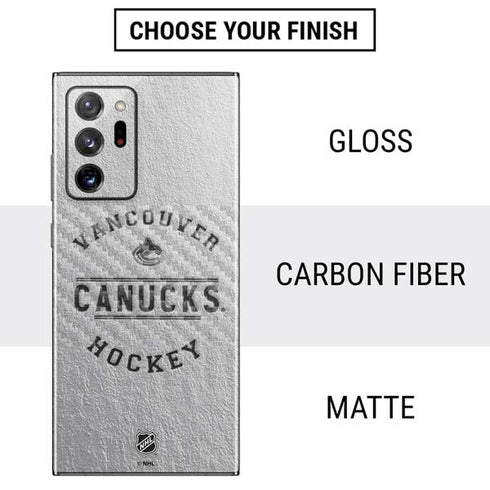 NHL Vancouver Canucks Black Text Galaxy Note20 Ultra 5G Skin