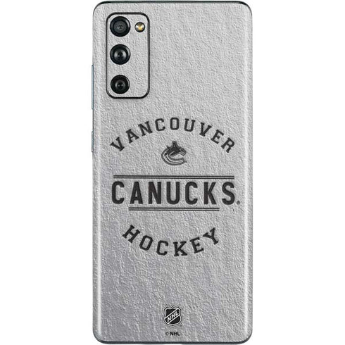 NHL Vancouver Canucks Black Text Galaxy S20 Fan Edition Skin