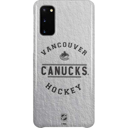 NHL Vancouver Canucks Black Text Galaxy S20 Lite Case