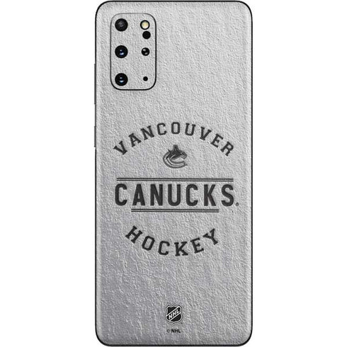 NHL Vancouver Canucks Black Text Galaxy S20 Plus Skin