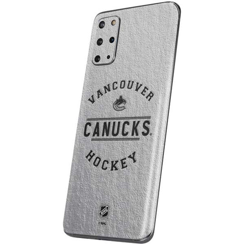 NHL Vancouver Canucks Black Text Galaxy S20 Plus Skin
