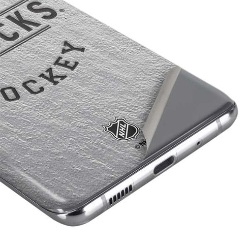 NHL Vancouver Canucks Black Text Galaxy S20 Skin