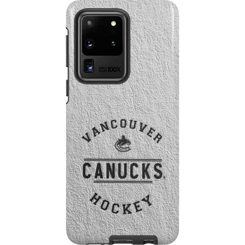 NHL Vancouver Canucks Black Text Galaxy S20 Ultra 5G Pro Case