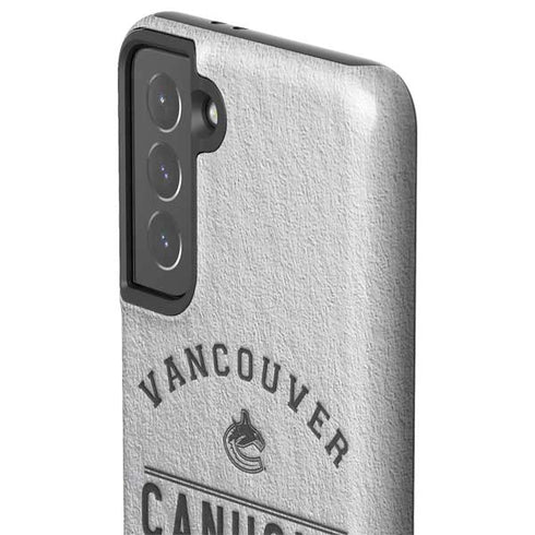 NHL Vancouver Canucks Black Text Galaxy S21 5G Pro Case