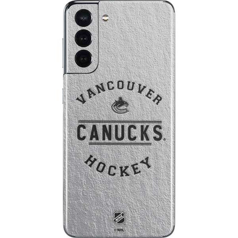 NHL Vancouver Canucks Black Text Galaxy S21 5G Skin