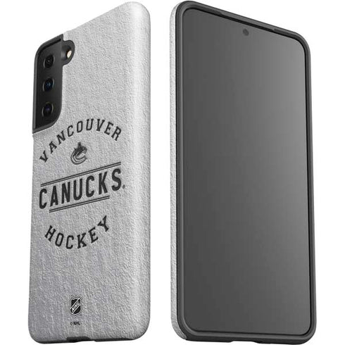 NHL Vancouver Canucks Black Text Galaxy S21 FE Pro Case