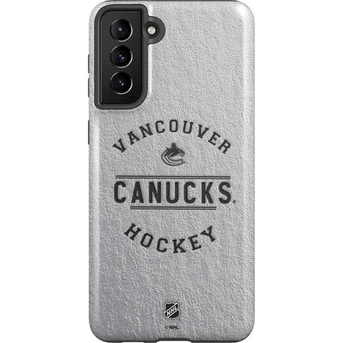 NHL Vancouver Canucks Black Text Galaxy S21 Plus 5G Pro Case
