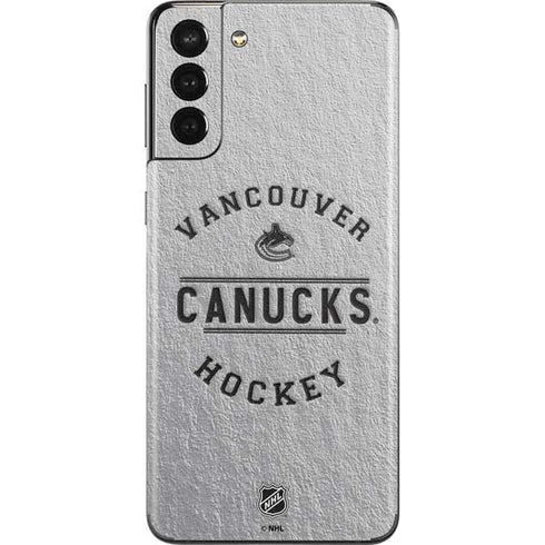 NHL Vancouver Canucks Black Text Galaxy S21 Plus 5G Skin