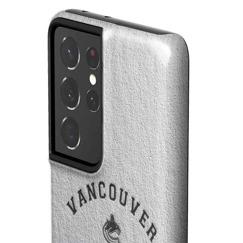 NHL Vancouver Canucks Black Text Galaxy S21 Ultra 5G Pro Case