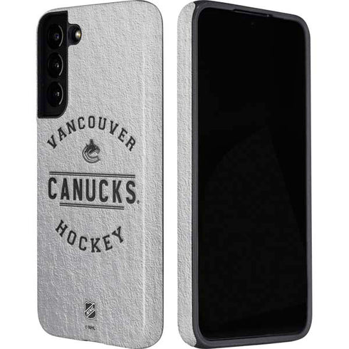 NHL Vancouver Canucks Black Text Galaxy S22 Pro Case