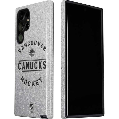 NHL Vancouver Canucks Black Text Galaxy S22 Ultra Pro Case