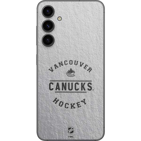 NHL Vancouver Canucks Black Text Galaxy S23 FE Skin