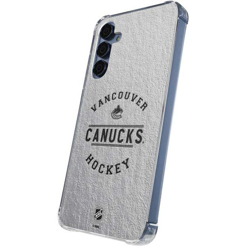 NHL Vancouver Canucks Black Text Galaxy S24 Clear Case