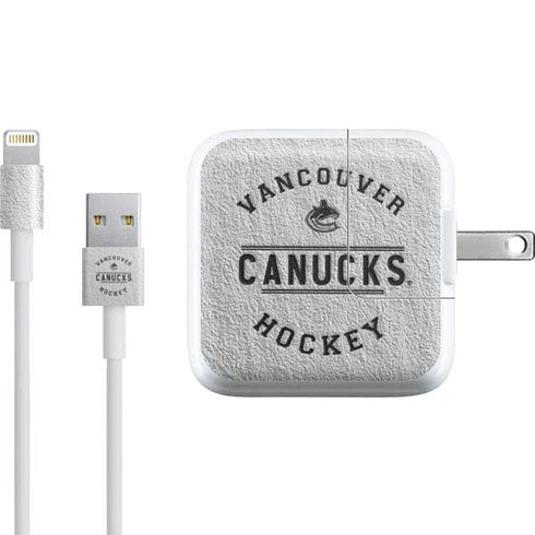 NHL Vancouver Canucks Black Text iPad Charger (10W USB) Skin