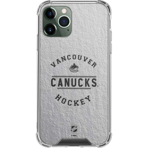 NHL Vancouver Canucks Black Text iPhone 11 Pro Max Clear Case