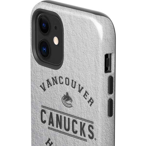 NHL Vancouver Canucks Black Text iPhone 12 Impact Case