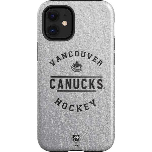 NHL Vancouver Canucks Black Text iPhone 12 Mini Impact Case