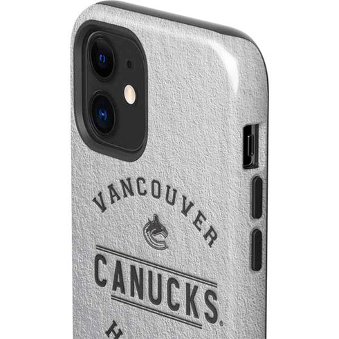 NHL Vancouver Canucks Black Text iPhone 12 Mini Impact Case