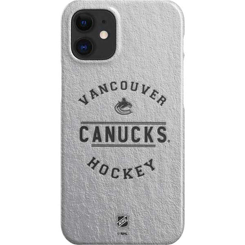 NHL Vancouver Canucks Black Text iPhone 12 Mini Lite Case