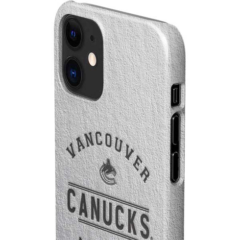NHL Vancouver Canucks Black Text iPhone 12 Mini Lite Case