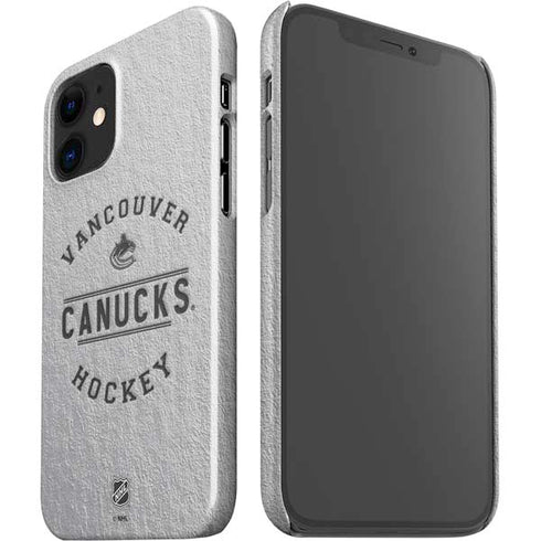 NHL Vancouver Canucks Black Text iPhone 12 Mini Lite Case