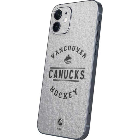 NHL Vancouver Canucks Black Text iPhone 12 Mini Skin