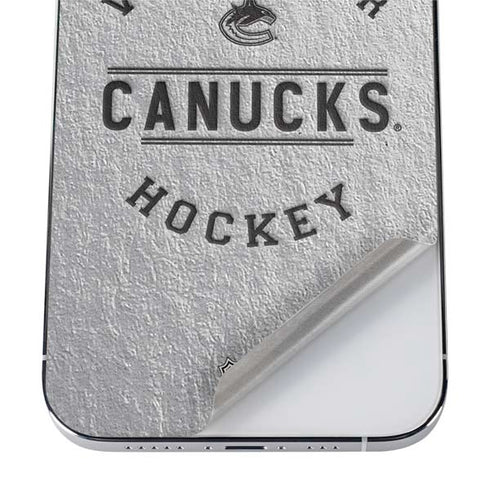 NHL Vancouver Canucks Black Text iPhone 12 Pro Max Skin