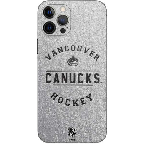 NHL Vancouver Canucks Black Text iPhone 12 Pro Skin