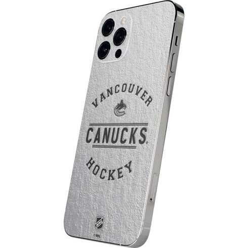 NHL Vancouver Canucks Black Text iPhone 12 Pro Skin