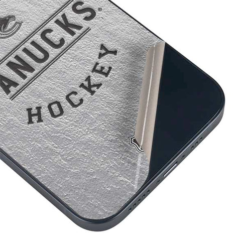 NHL Vancouver Canucks Black Text iPhone 13 Mini Skin