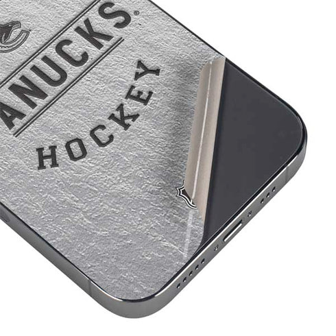 NHL Vancouver Canucks Black Text iPhone 13 Pro Skin