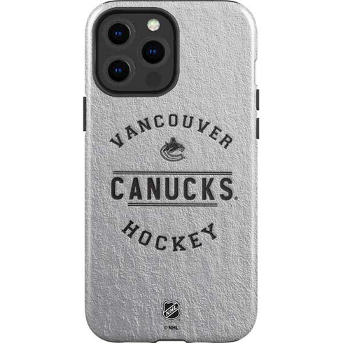 NHL Vancouver Canucks Black Text iPhone 15 Pro Max Impact Case