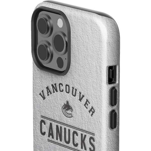 NHL Vancouver Canucks Black Text iPhone 15 Pro Max Impact Case