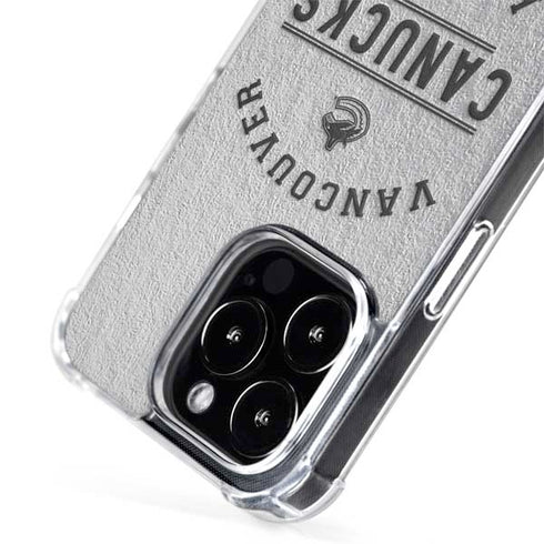 NHL Vancouver Canucks Black Text iPhone 15 Pro Max MagSafe Case