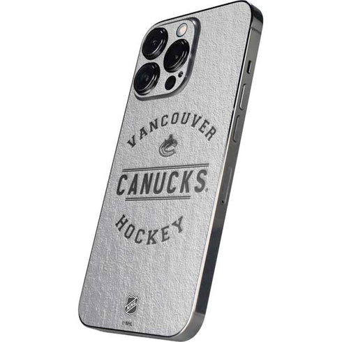NHL Vancouver Canucks Black Text iPhone 14 Pro Skin
