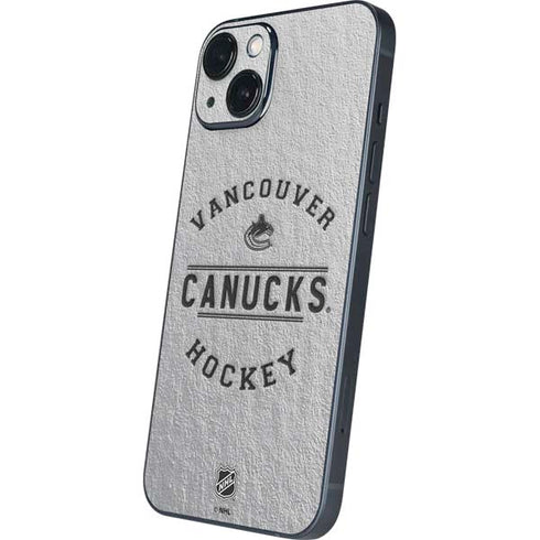 NHL Vancouver Canucks Black Text iPhone 14 Skin