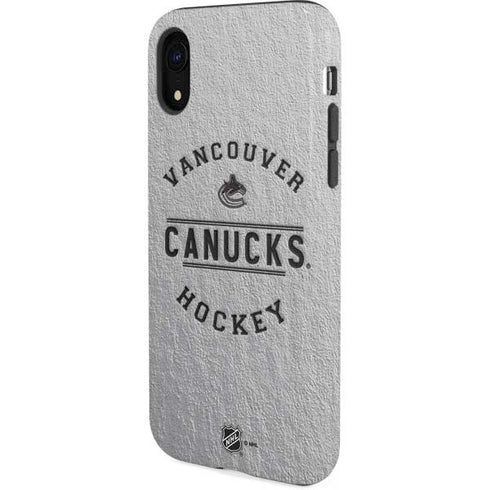 NHL Vancouver Canucks Black Text iPhone XR Pro Case