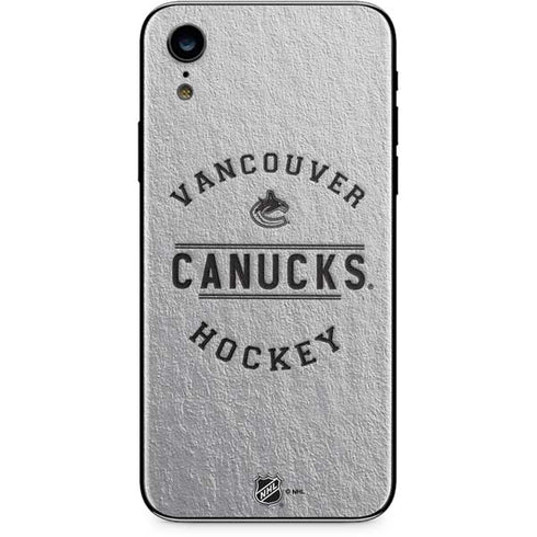 NHL Vancouver Canucks Black Text iPhone XR Skin