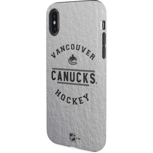 NHL Vancouver Canucks Black Text iPhone XS Pro Case
