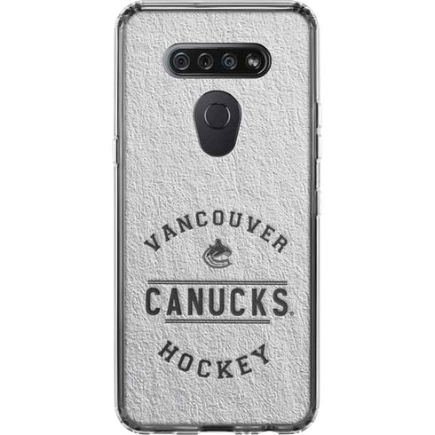 NHL Vancouver Canucks Black Text LG K51/Q51 Clear Case