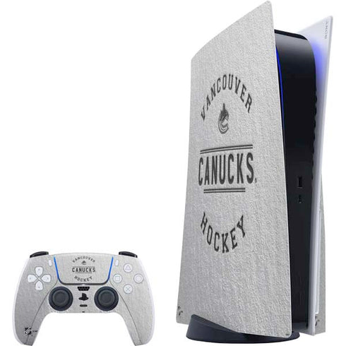 NHL Vancouver Canucks Black Text PS5 Bundle Skin